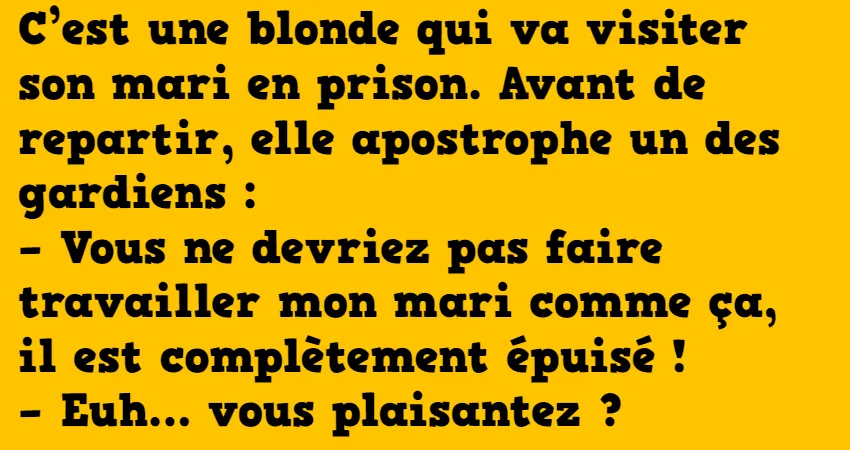 Une Blonde Qui Va Visiter Son Mari En Prison Grands M Res