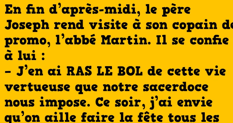 blague Les turpitudes des deux curés