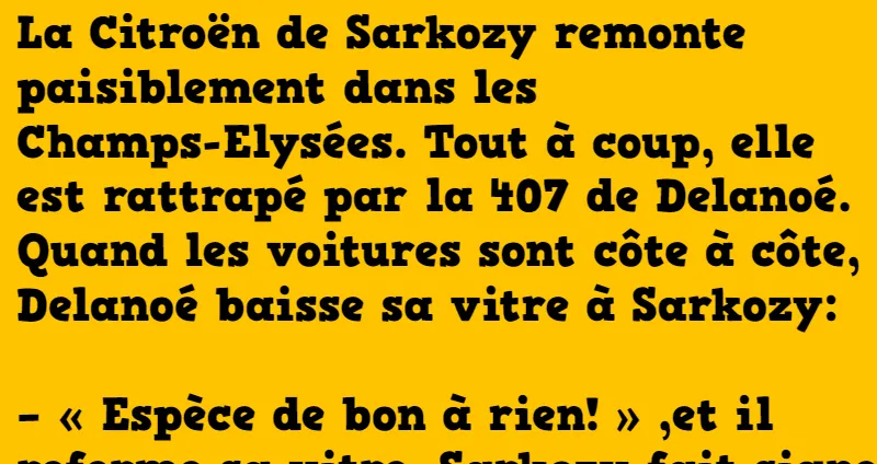 blague la Citroën de Sarkozy (1)