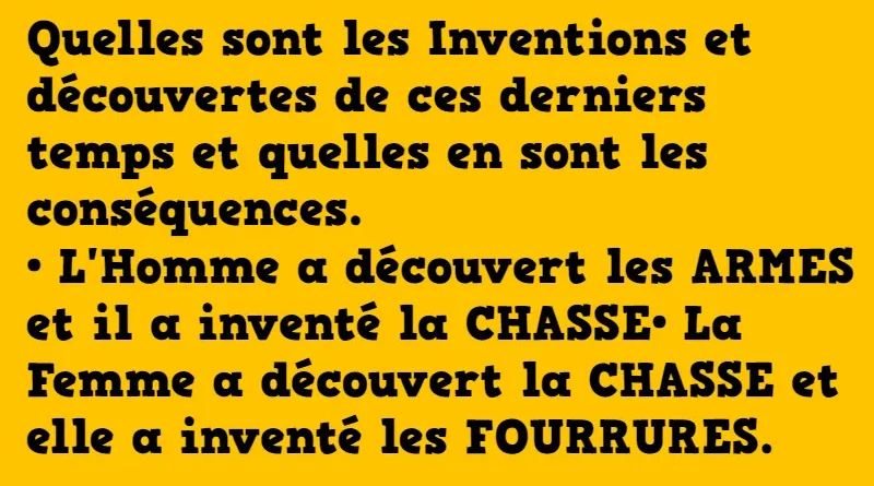 blague histoire des découvertes