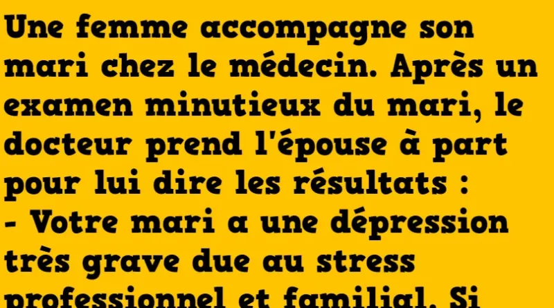 blague un diagnostic auquel elle n'adhère pas