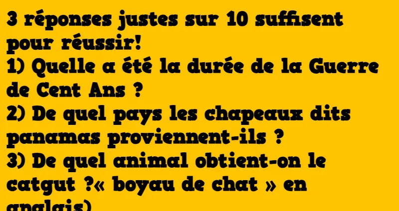 test de connaissances générales (1)