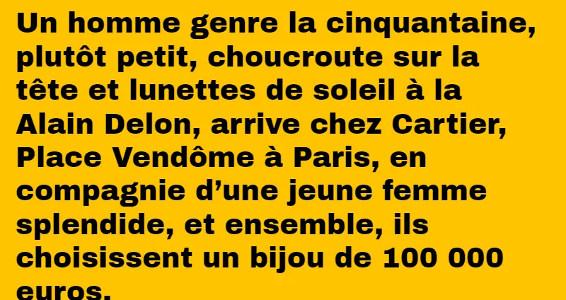 Blague des bijoux pour la somme de 100 000 euros (1)