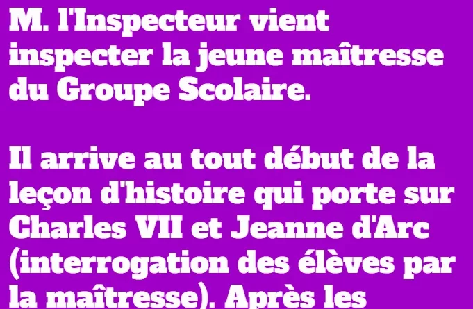 blague L'inspecteur