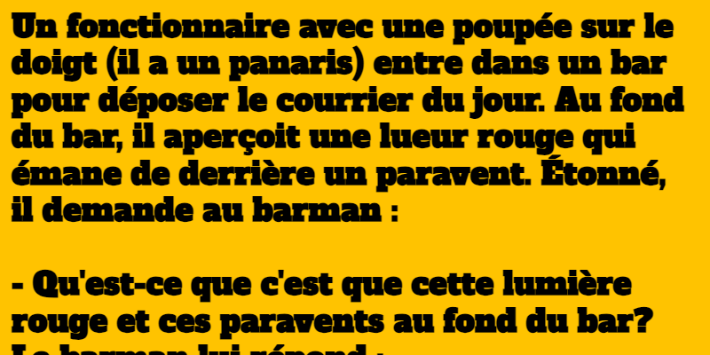 blague le fonctionnaire mécontent