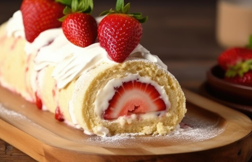 rouleau de fraises recette