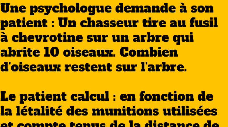 Une psychologue demande à son patient