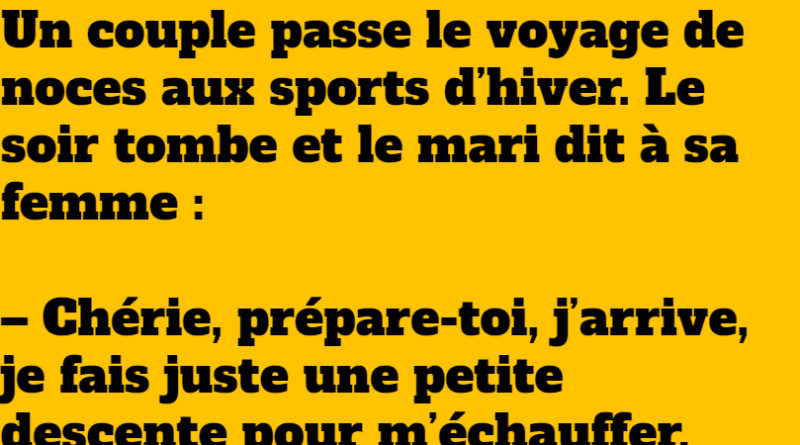 blague au sport d'hiver