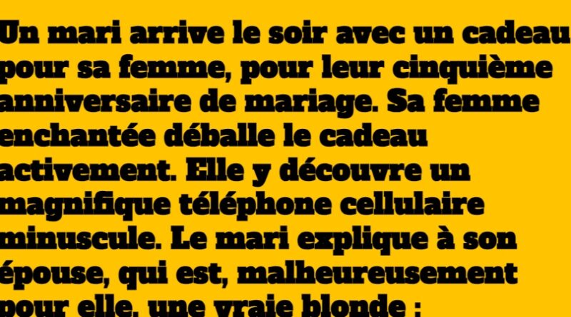 blague cadeau de mariage