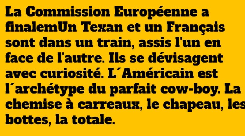 blague le français et le texan