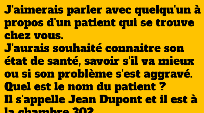 blague l'hopital silence