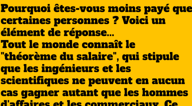 blague théorème du salaire