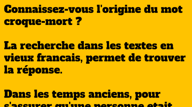 blague un peu d'étymologie