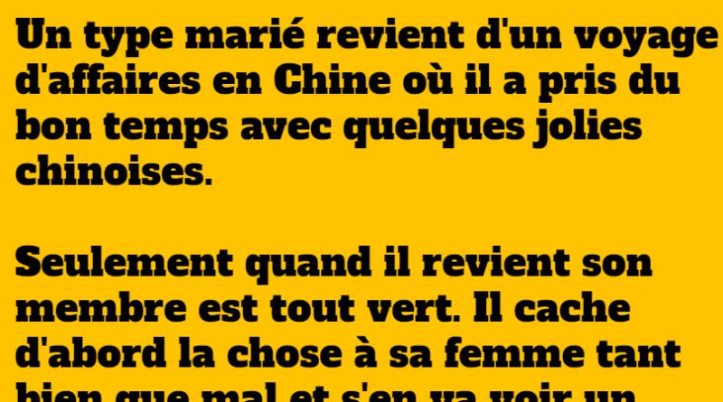 blague une escapade en chine