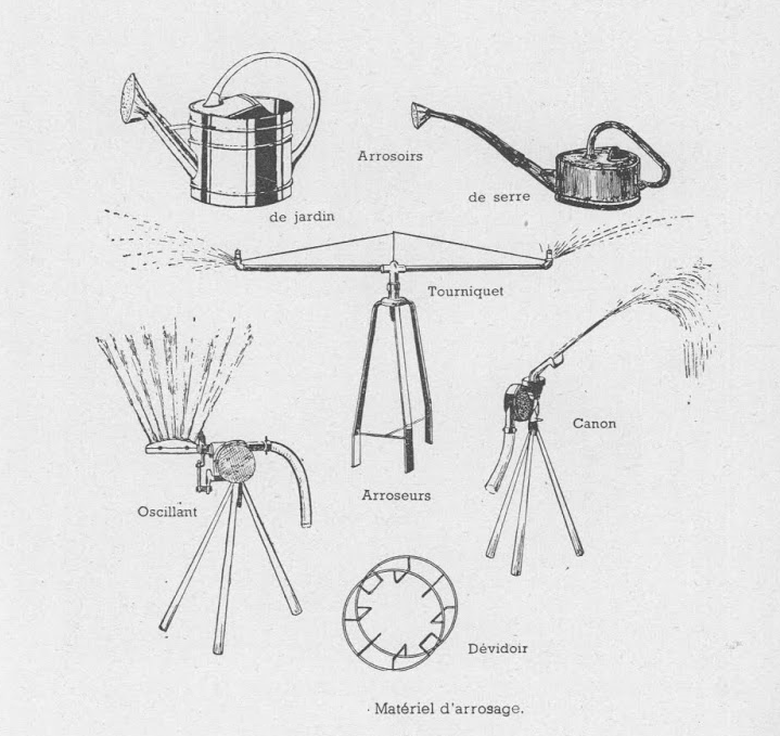 matériel d'arrosage