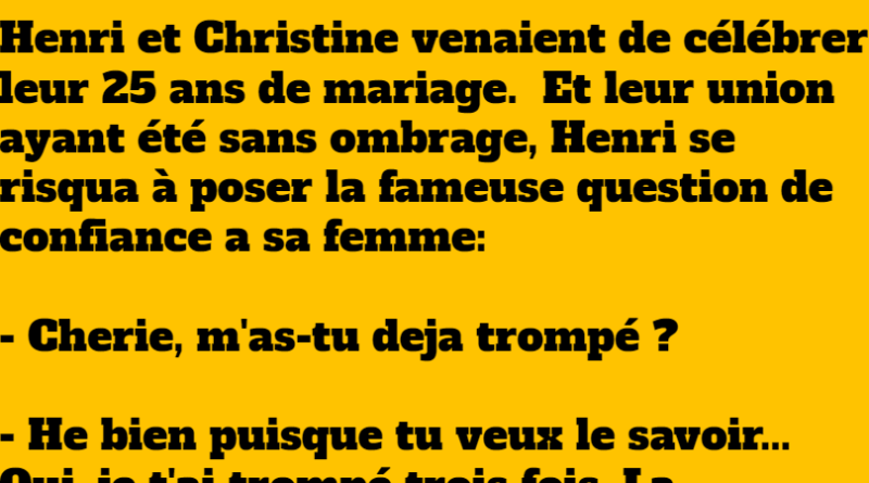 blague 25 ans de mariage