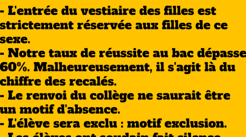 blague bêtisiers des professeurs