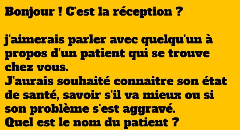 blague l'hopital