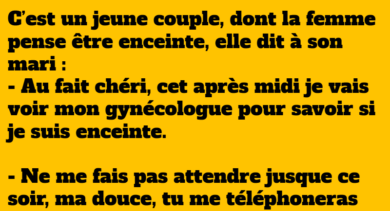 blague le jeune couple