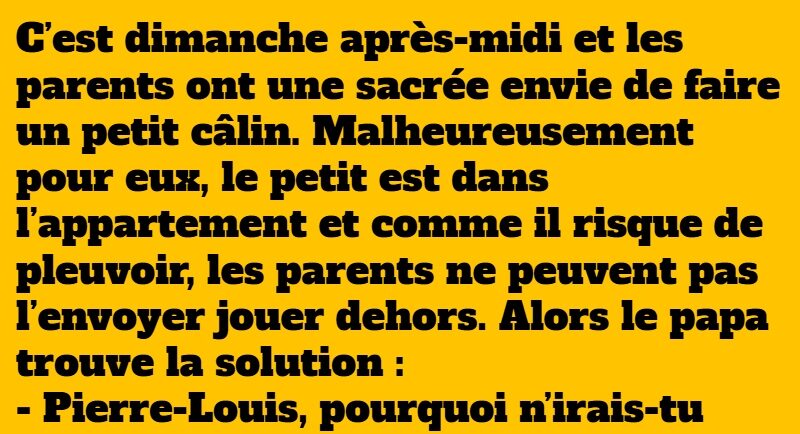 blague un dimanche après midi