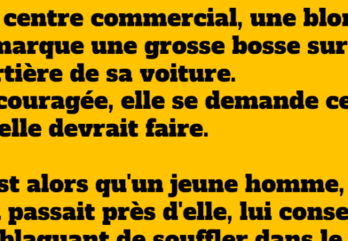 blague une blonde réparer sa voiture