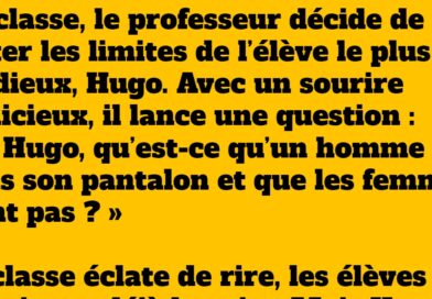 blague prof élève