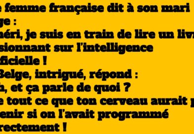 blague femme française avec son mari belge