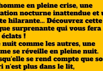 Une femme trouve son mari en larmes au beau milieu de la nuit : Une chute inattendue !