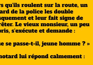 blague la femme tombée de la voiture