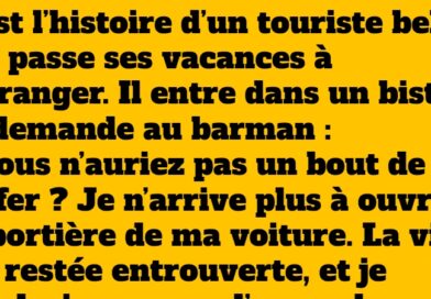 blague le belge et les clés de sa voiture