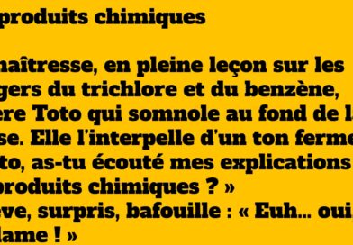 blague produits chimiques