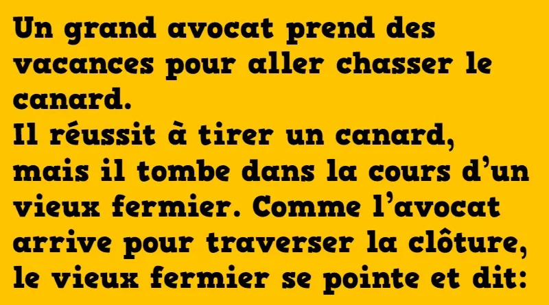 blague l'avocat et le fermier