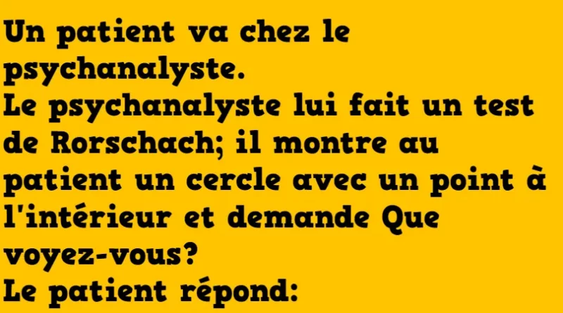 blague Le test de Rorschach