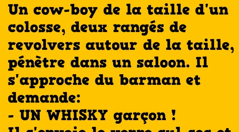 blague le cow boy