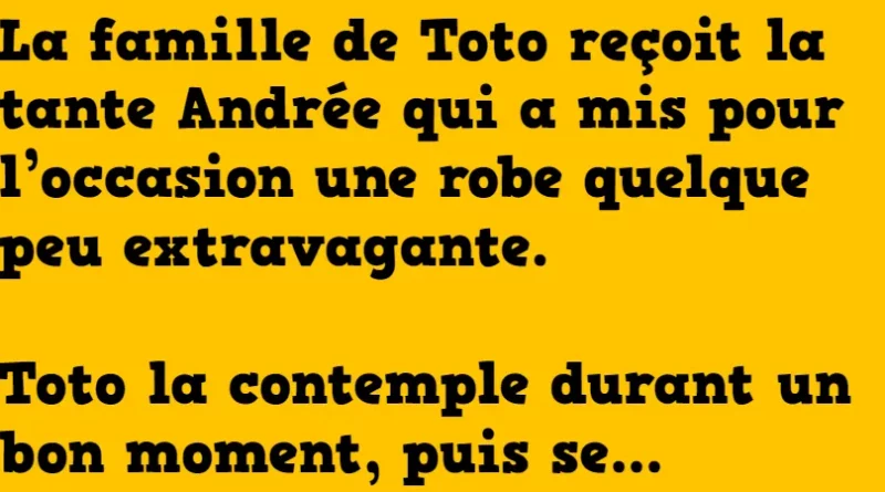 blague toto et la robe de tata andrée