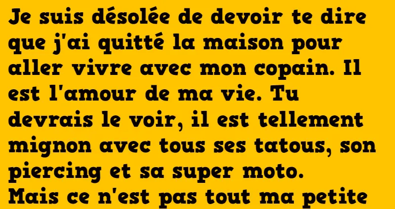 blague une lettre à maman