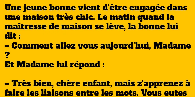 blague l'art de la liaison entre les mots