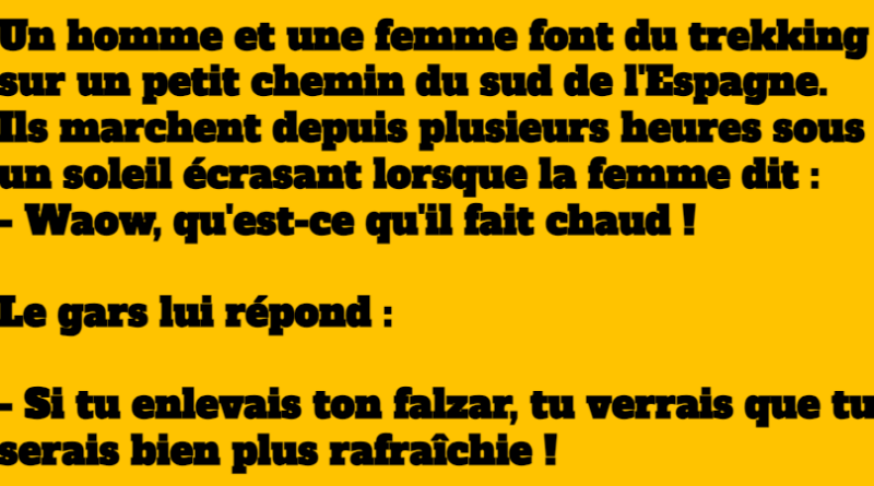 blague faire face à la chaleur