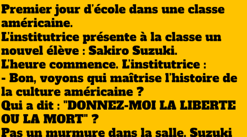 blague Une rentrée politique dans une école primaire !