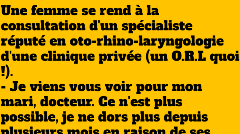 blague consultation chez l'orl