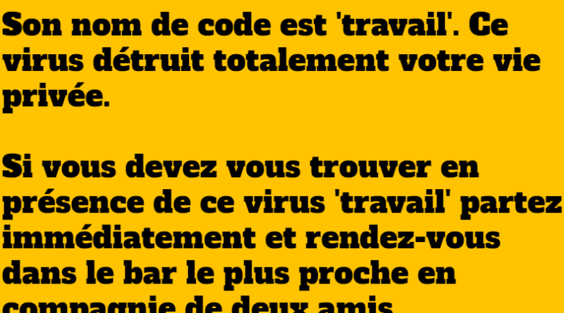 blague le virus