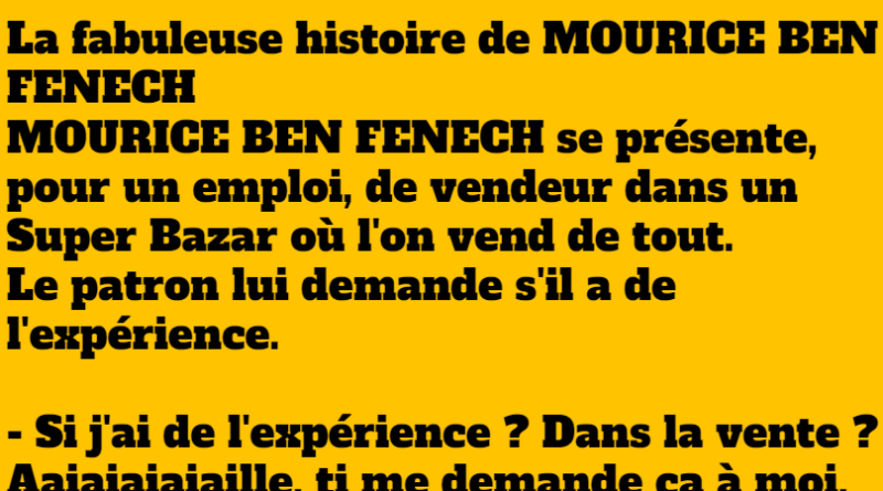 blague vendeur mourice