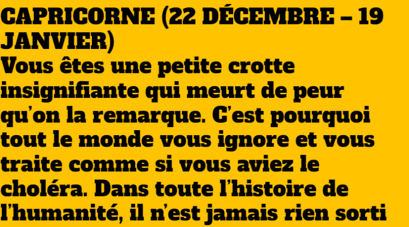 blague votre horoscope