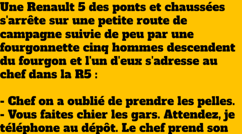 blague Le point d'appui