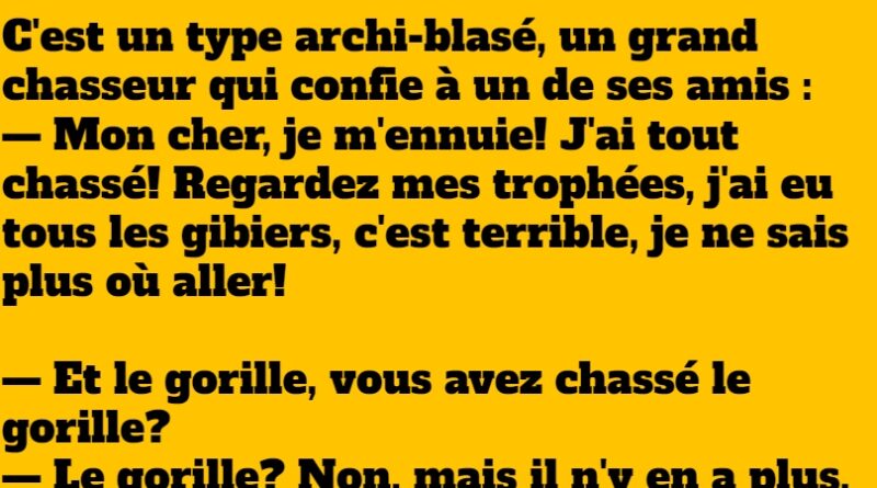 blague gorille