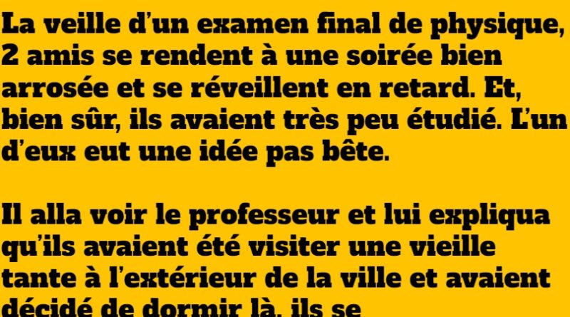 blague le piège du prof