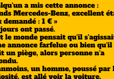 blague mercedes à vendre