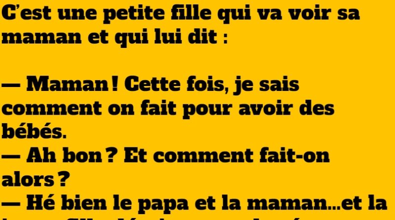 blague une maman corrige l'erreur de sa fille