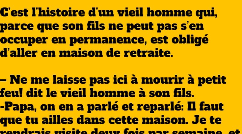 blague vieil homme maison de retraite