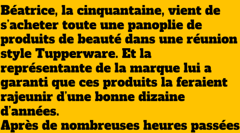 blague Béatrice dans la cinquantaine